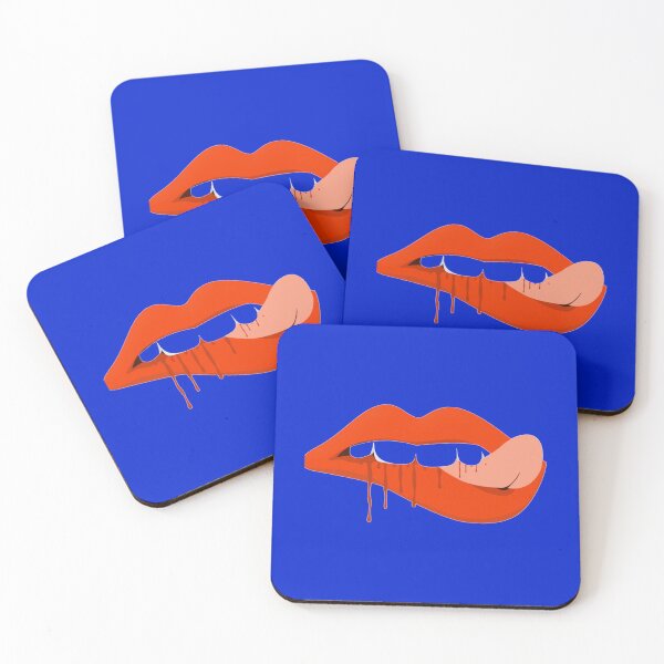 Item preview, Red Lip Bite Blood Emoji   designed and sold by SirMemesALotR.