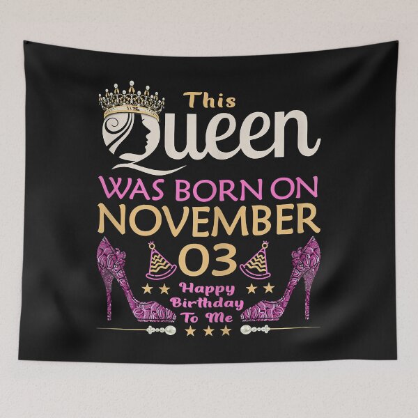 Item preview, Womens This QUEEN Was Born On November 3 - Queens Happy Birthday designed and sold by Yaw23123.