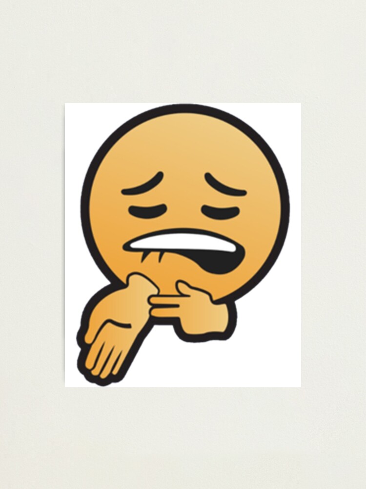 Impression photo « emoji sheesh », par SirMemesALotR Redbubble