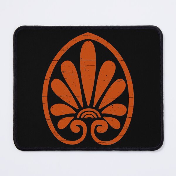 Item preview, Simple Palmette (Anthemion) Ancient Decorative Distressed designed and sold by Happy Puppy Print On Demand.