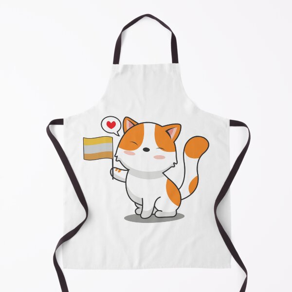 Item preview, Cute Cat Holding Disability Flag designed and sold by Luan Huynh.