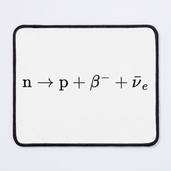 Item preview, Neutron to proton beta decay, nuclear physics basics designed and sold by NoetherSym.