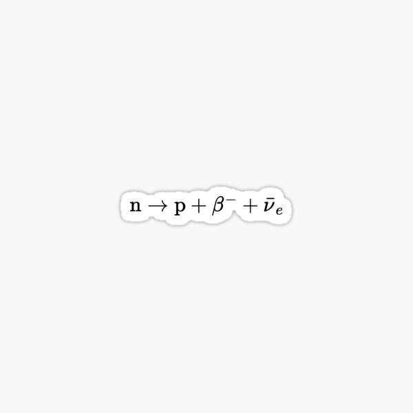 Artikel-Vorschau von Betazerfall von Neutronen zu Protonen, Grundlagen der Kernphysik, designt und verkauft von NoetherSym.