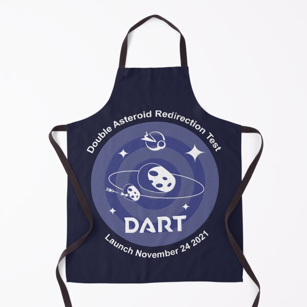 Item preview, NASA DART mission logo launch date 24 Nov 2021 (blue white, brushed) designed and sold by SolidEarthArt.