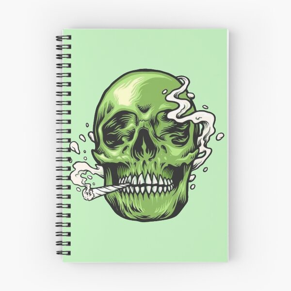 Item preview, Green Ganja Smoking Skull designed and sold by stillballin.