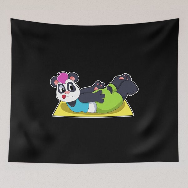 Item preview, Panda at Yoga on Yoga mat designed and sold by Snabdesign84.