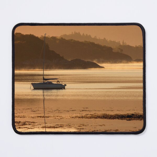 Item preview, Yacht at Sunrise on Loch Sunart designed and sold by derekbeattie.