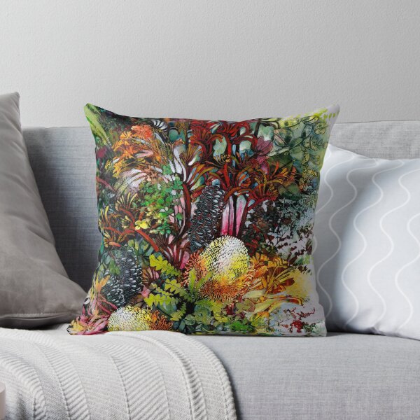 Kangaroo Paw bouquet Throw Pillow