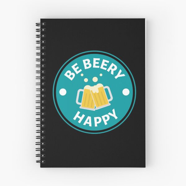 Item preview, Be Beery Happy - Funny Beer Puns - Gift for Beer Lovers who like alcohol jokes designed and sold by CaitU.
