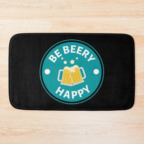 Item preview, Be Beery Happy - Funny Beer Puns - Gift for Beer Lovers who like alcohol jokes designed and sold by CaitU.