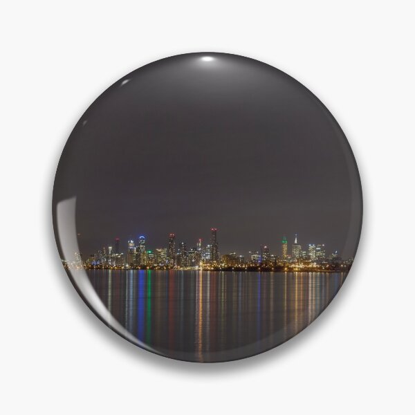 Item preview, Melbourne lit up at night across the bay designed and sold by susanzentay.