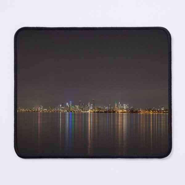 Item preview, Melbourne lit up at night across the bay designed and sold by susanzentay.