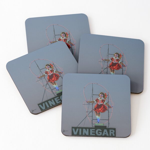 Item preview, Skipping Girl Vinegar Sign with blue background designed and sold by susanzentay.