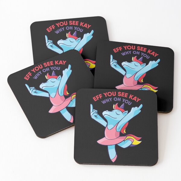Item preview, Eff You See Kay Why Oh You Unicorn designed and sold by artado.