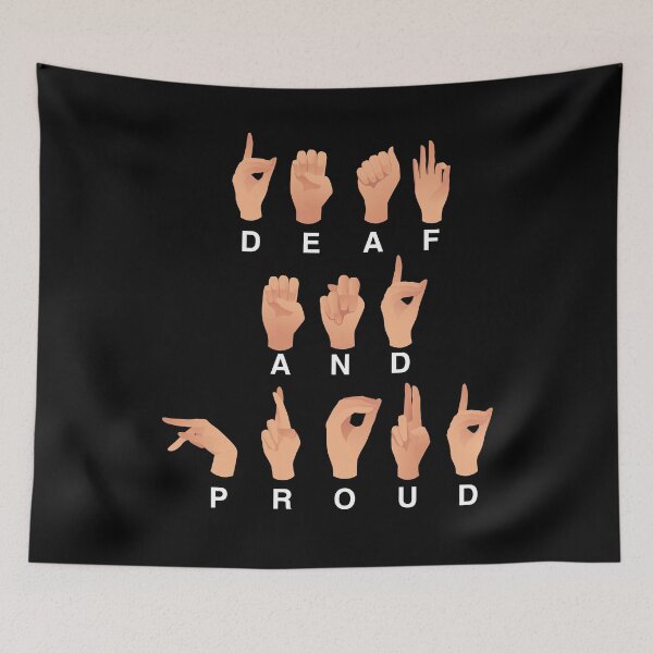 Item preview, Deaf And Proud Trending Gift With Sign Language designed and sold by Urosek.