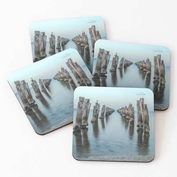 Item preview, Clifton Springs Old Jetty at dusk designed and sold by susanzentay.
