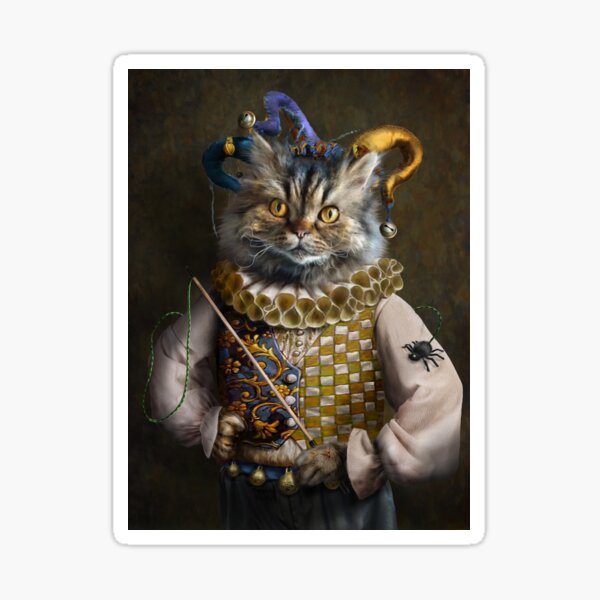 Cat Portrait - Hamish Sticker