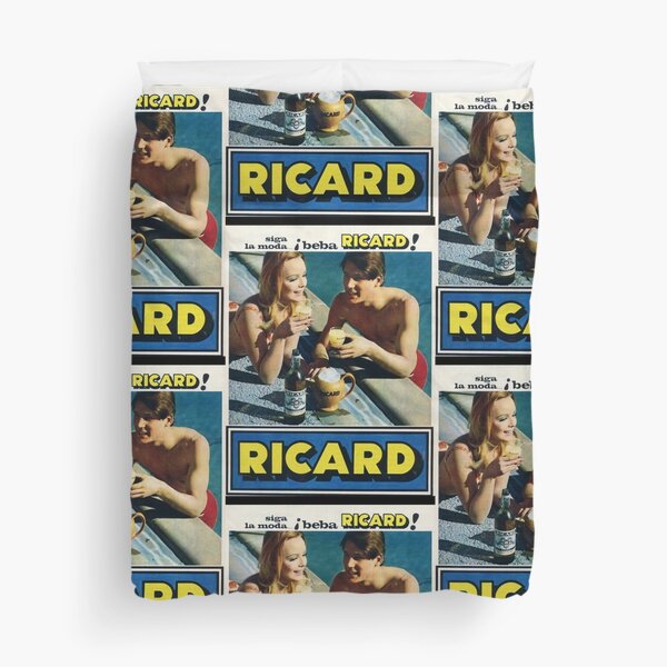 VINTAGE RICARD FEMME ET HOMME Housse de couette