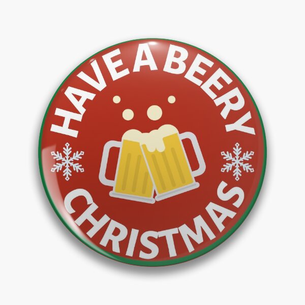 Item preview, Have a Beery Christmas (Red) - Funny Christmas Beer Puns - Gift for Beer Lovers who like alcohol jokes designed and sold by CaitU.