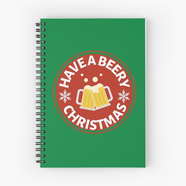 Item preview, Have a Beery Christmas (Red) - Funny Christmas Beer Puns - Gift for Beer Lovers who like alcohol jokes designed and sold by CaitU.