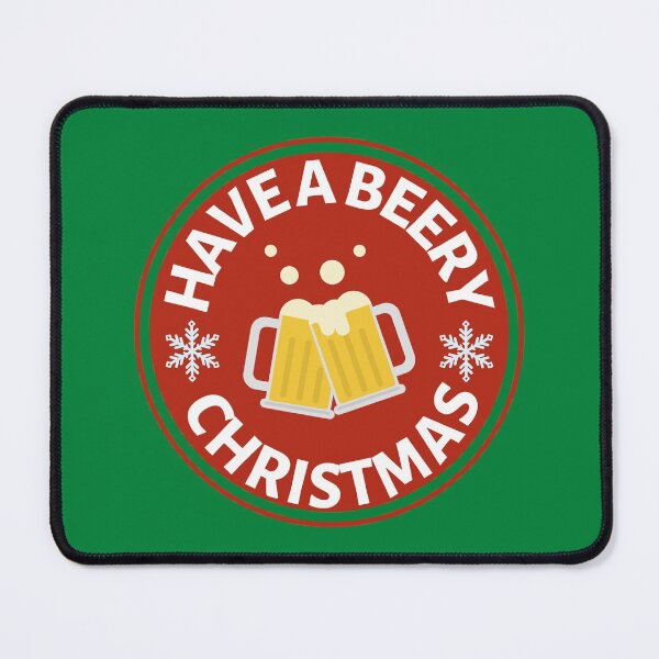 Item preview, Have a Beery Christmas (Red) - Funny Christmas Beer Puns - Gift for Beer Lovers who like alcohol jokes designed and sold by CaitU.