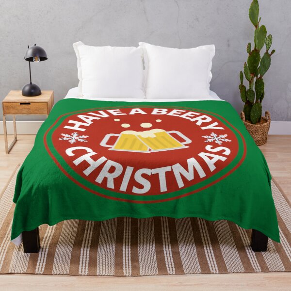 Item preview, Have a Beery Christmas (Red) - Funny Christmas Beer Puns - Gift for Beer Lovers who like alcohol jokes designed and sold by CaitU.