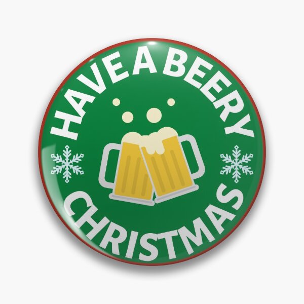 Item preview, Have a Beery Christmas (Green) - Funny Christmas Beer Puns - Gift for Beer Lovers who like alcohol jokes designed and sold by CaitU.