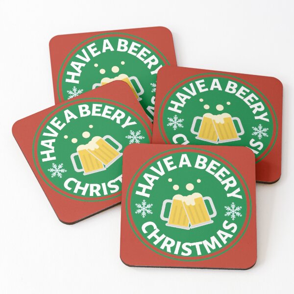 Item preview, Have a Beery Christmas (Green) - Funny Christmas Beer Puns - Gift for Beer Lovers who like alcohol jokes designed and sold by CaitU.