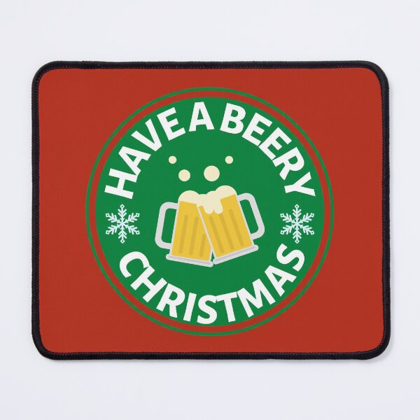 Item preview, Have a Beery Christmas (Green) - Funny Christmas Beer Puns - Gift for Beer Lovers who like alcohol jokes designed and sold by CaitU.