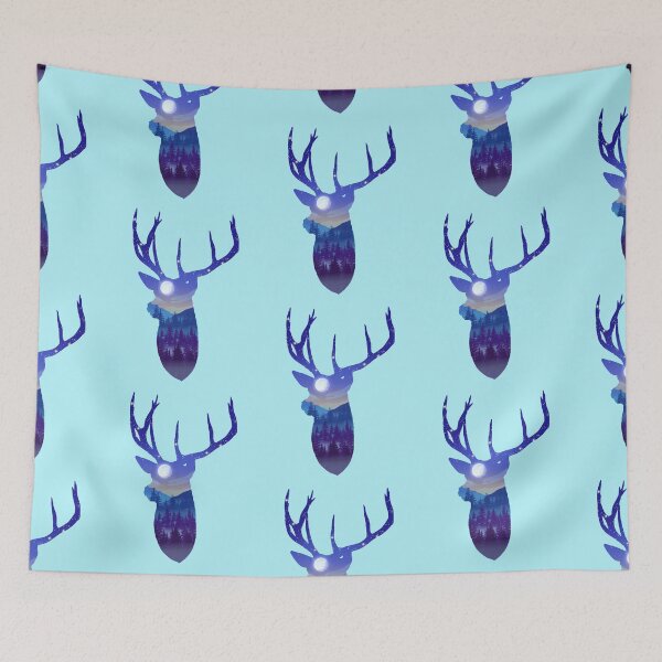 Item preview, Reindeer silhouette landscape designed and sold by DesignsBySaxton.