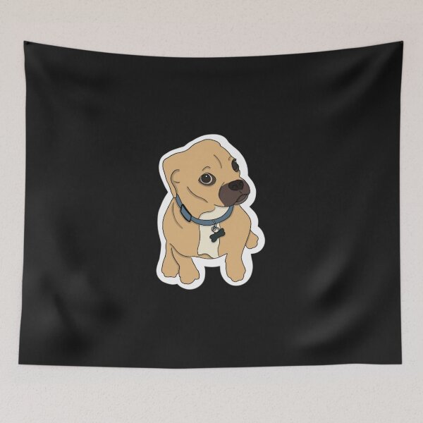 Item preview, Funny Puggle Sticker designed and sold by YvonneBarnes.