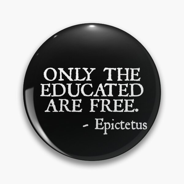Item preview, Epictetus Quote on Education and Freedom Stoicism Stoic  designed and sold by The Junto Shop.