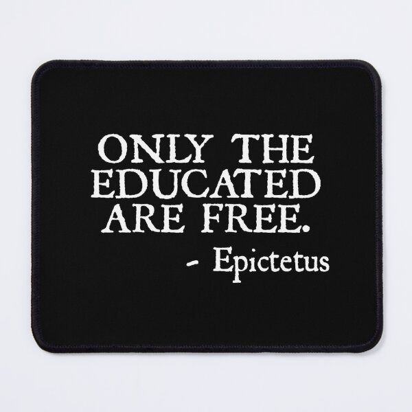 Item preview, Epictetus Quote on Education and Freedom Stoicism Stoic designed and sold by The Junto Shop.