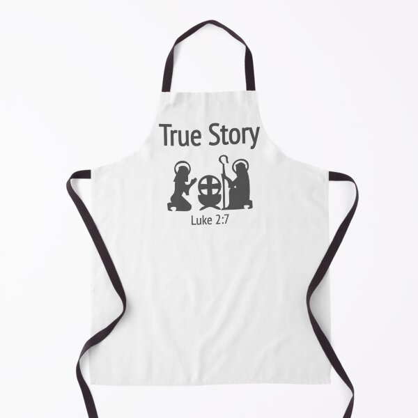 Item preview, Christian Christmas Design - True Story - Luke 2 verse 7 designed and sold by simplydesignart.