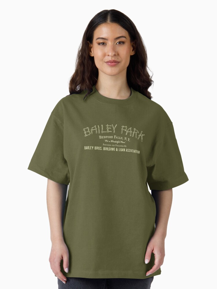 Bailey Park, Bedford Falls Oversized T-Shirt