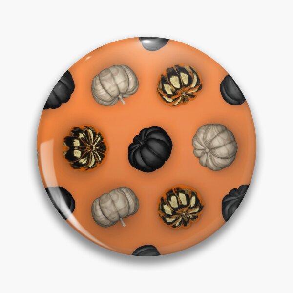 Item preview, 3d halloween pumpkin pattern on orange background designed and sold by AlinaGil.
