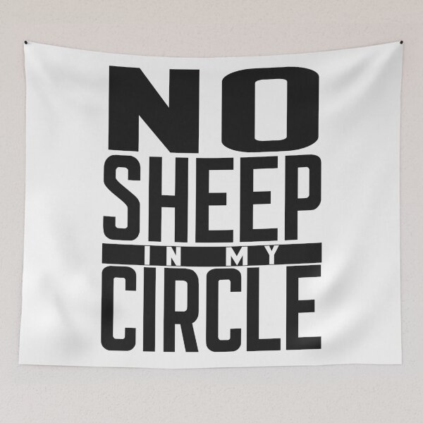 Item preview, No Sheep In My Circle, Black Design designed and sold by OB-Store.