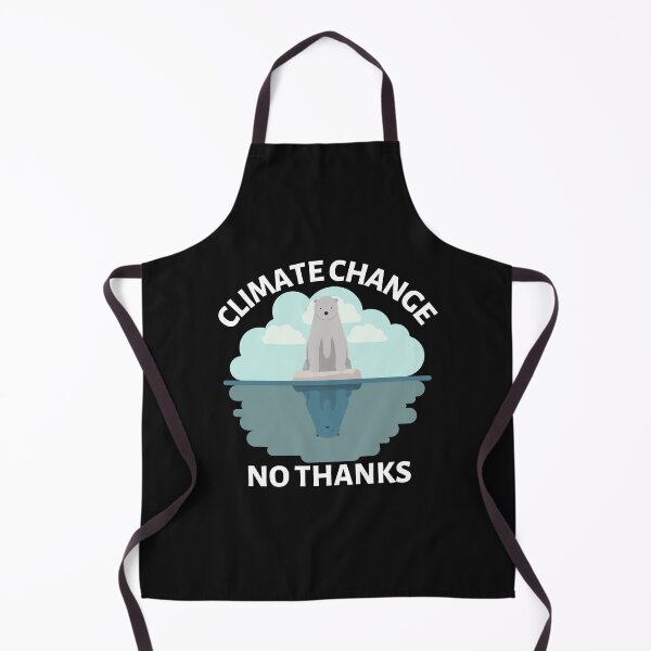 Item preview, Climate Change No Thanks with Polar Bear - Global Warming - Gift for Eco Warriors designed and sold by CaitU.
