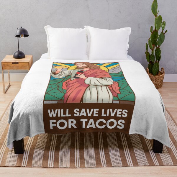 Item preview, Jesus Will Save Lives For Tacos designed and sold by artado.