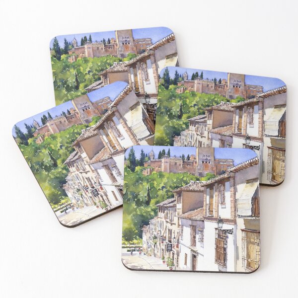 Item preview, The Alhambra from Calle Victoria, Granada, Spain designed and sold by Margaret Merry.