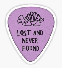 Lost Guitar Pick Purple Sticker