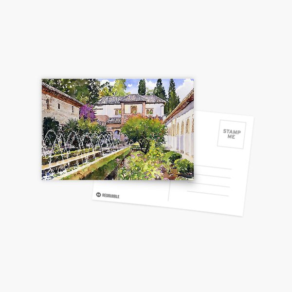 Item preview, Patio De La Acequia, Generalife, Granada, Spain designed and sold by Margaret Merry.