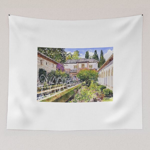 Item preview, Patio De La Acequia, Generalife, Granada, Spain designed and sold by Margaret Merry.