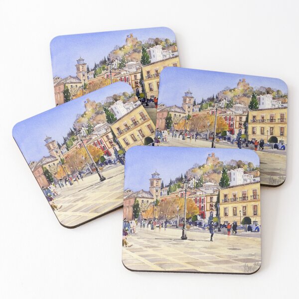 Item preview, La Plaza Nueva, Granada, Spain designed and sold by Margaret Merry.