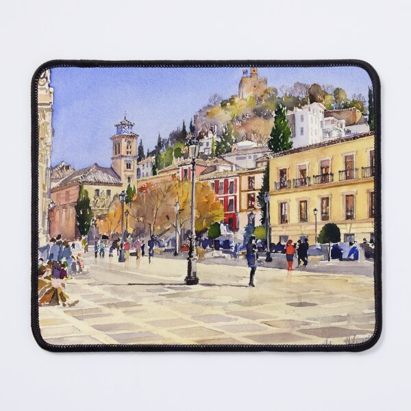 Item preview, La Plaza Nueva, Granada, Spain designed and sold by Margaret Merry.