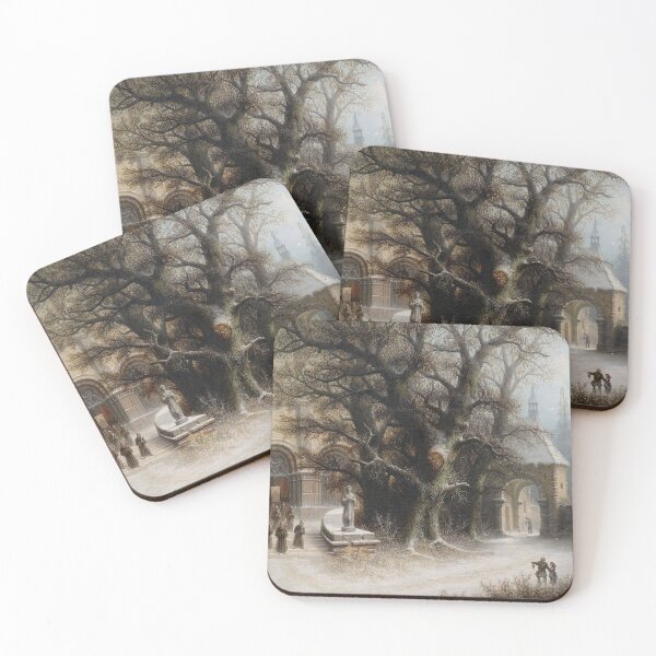 Item preview, Albert Bredow Procession on a Snowy Monastery designed and sold by Vintage Designs +.