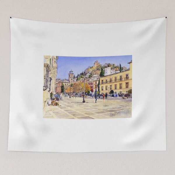 Item preview, La Plaza Nueva, Granada, Spain designed and sold by Margaret Merry.