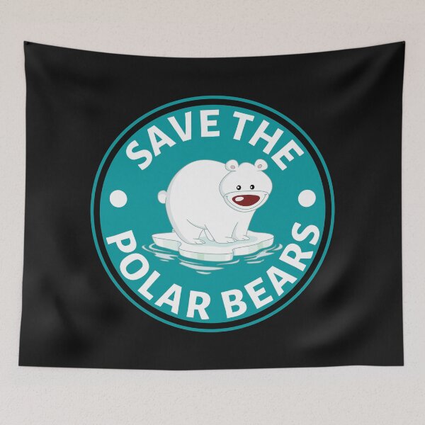 Item preview, Save the Polar Bears - Global Warming - Gift for Eco Warriors designed and sold by CaitU.