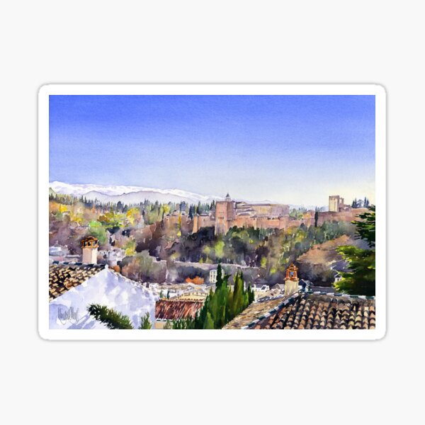 Item preview, The Alhambra, Granada and the Sierra Nevada designed and sold by Margaret Merry.