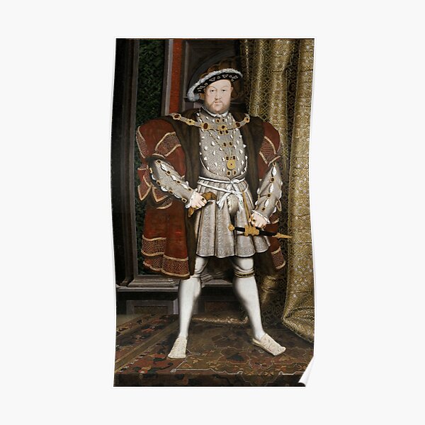 Iconic King Henry VIII Portrait Poster